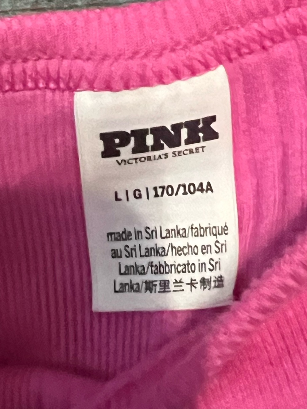 EUC!💗PINK VS Bundle of3 Multi Rib Cami Tanks!PINK,Gray,White Multi! Like NEW(L)! - Picture 4 of 13
